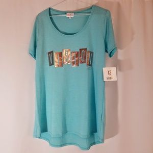 Lularoe xs 2017 vision tshirt nwt